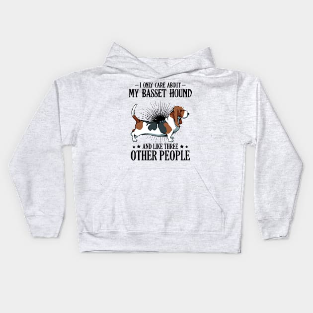 Basset Hound Kids Hoodie by Lumio Gifts